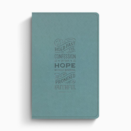ESV Large Print Value Thinline Bible, TruTone® Paris Sky, Hebrews 10:23 Design