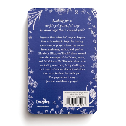 Prayers to Share: 100 Pass-Along Notes to Bless Hearts (U4783)