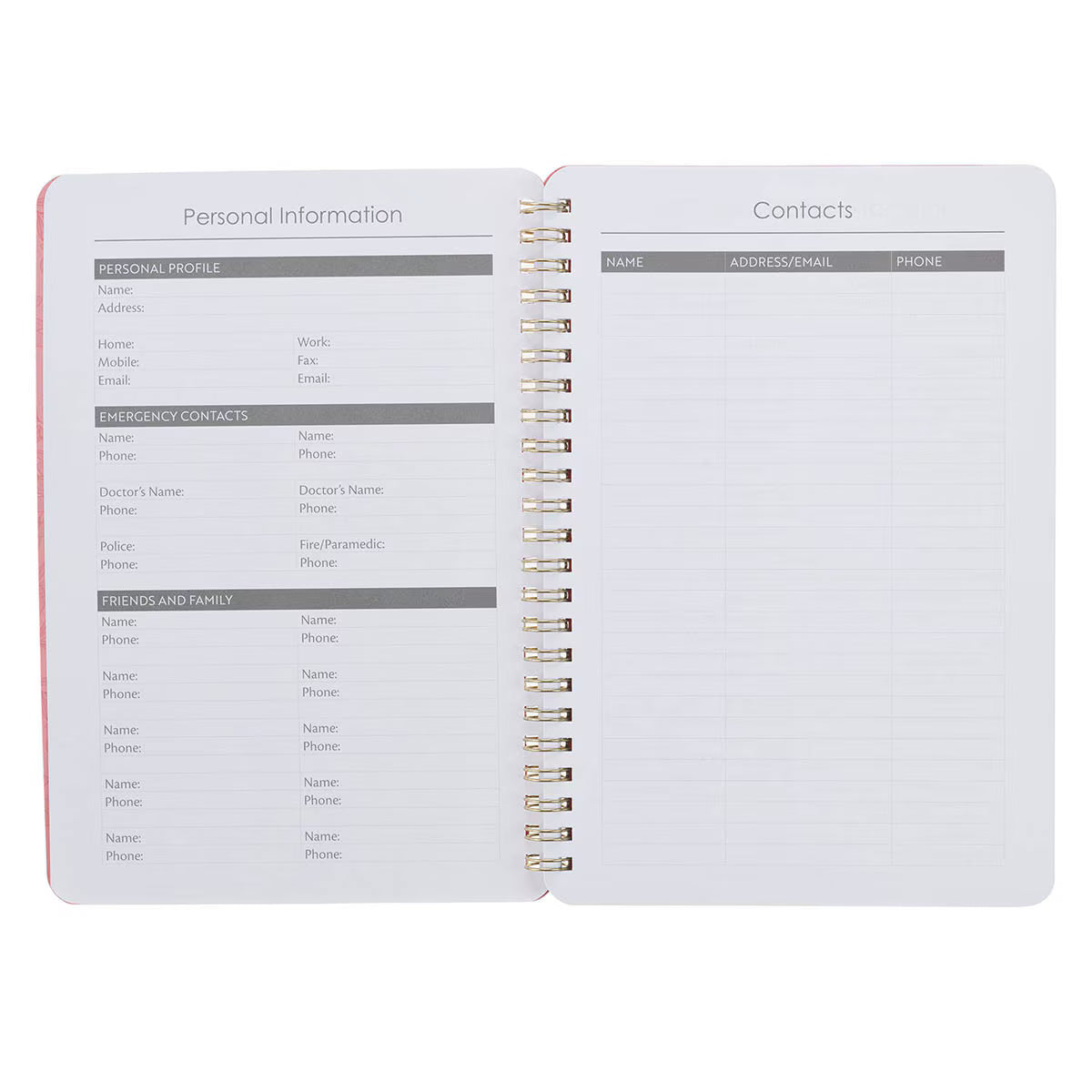 2027 Spiral Weekly Planner