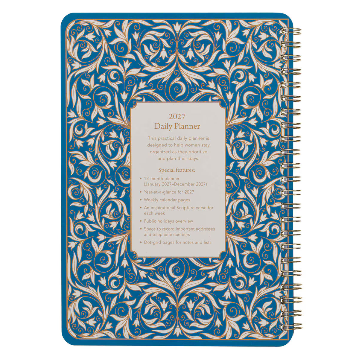 2027 Spiral Weekly Planner