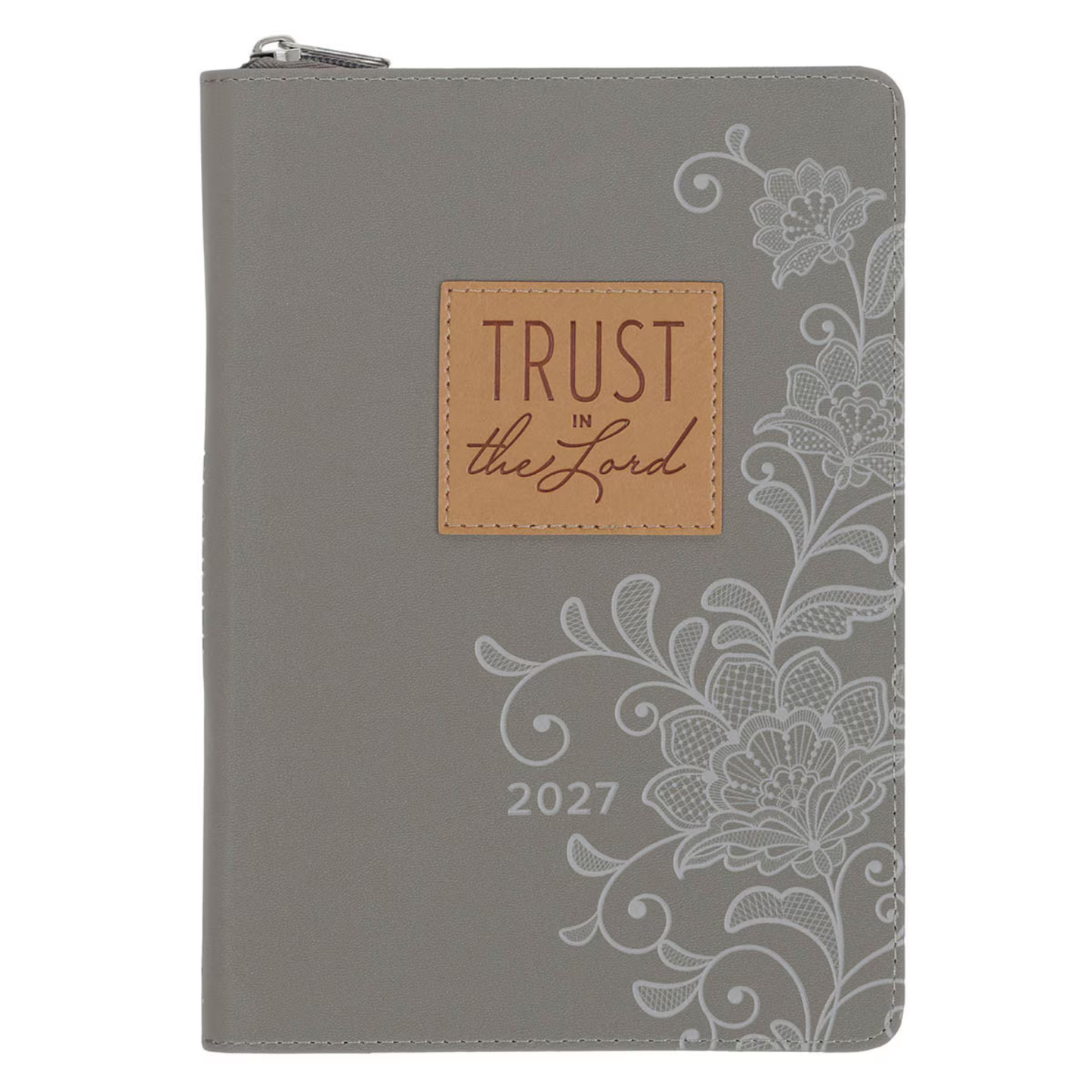 2027 Executive Planner with Zipper Closure - Trust in the Lord (TPD567)