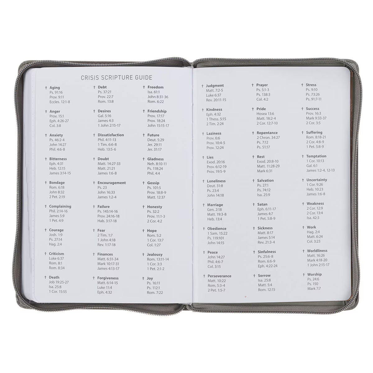 2027 Executive Planner with Zipper Closure - Trust in the Lord (TPD567)