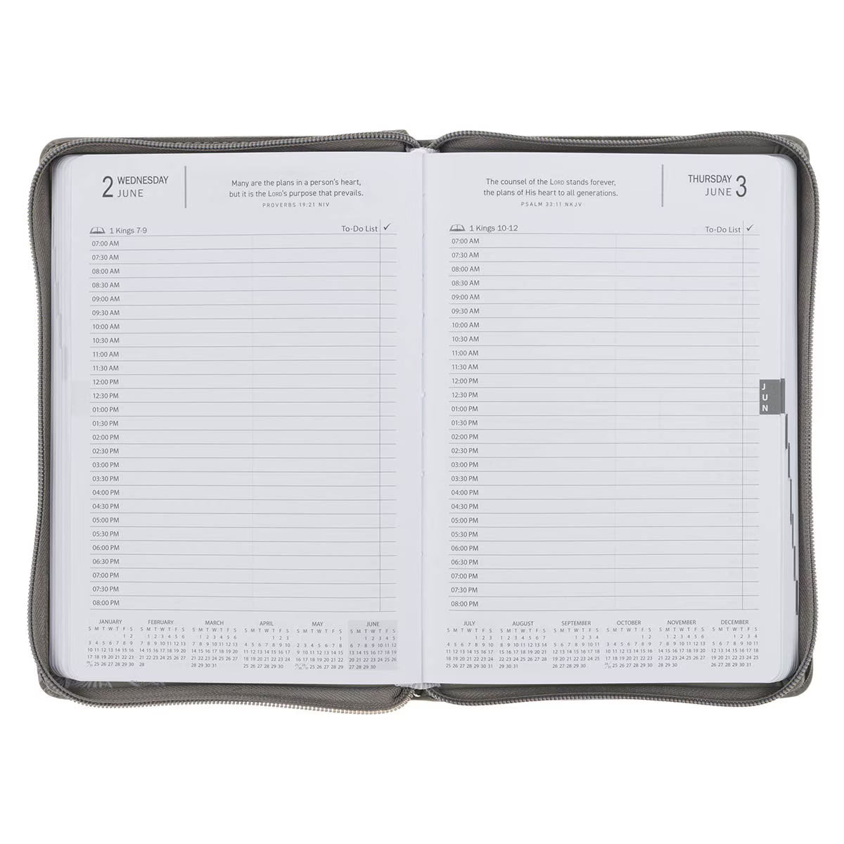 2027 Executive Planner with Zipper Closure - Trust in the Lord (TPD567)