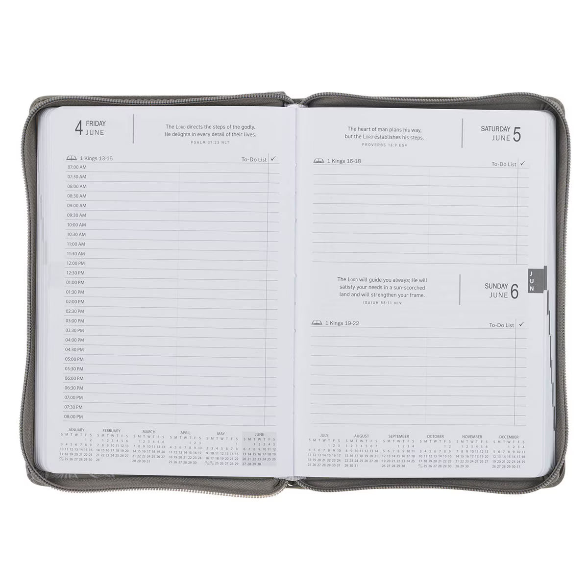 2027 Executive Planner with Zipper Closure - Trust in the Lord (TPD567)