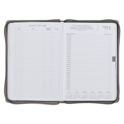 2027 Executive Planner with Zipper Closure - Trust in the Lord (TPD567)