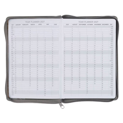2027 Executive Planner with Zipper Closure - Trust in the Lord (TPD567)