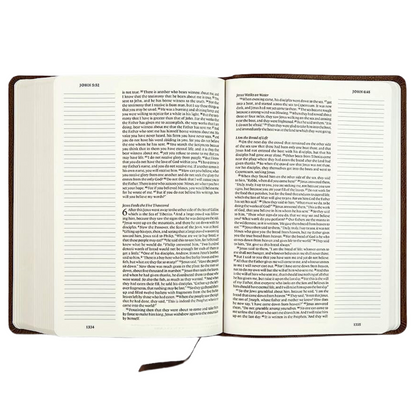 ESV Single Column Journaling Bible®, Large Print - Bonded Leather, Mocha