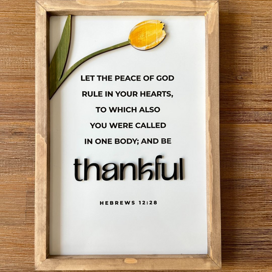 Wall Frame - Thankful Grateful Blessed