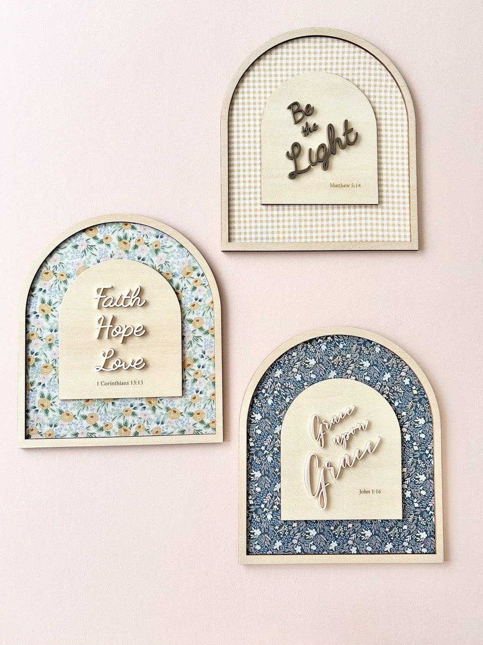Arch Wall Decor - Faith Hope Love