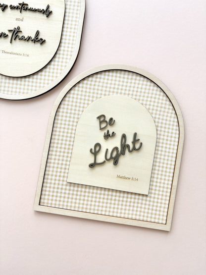 Arch Wall Decor - Be The Light