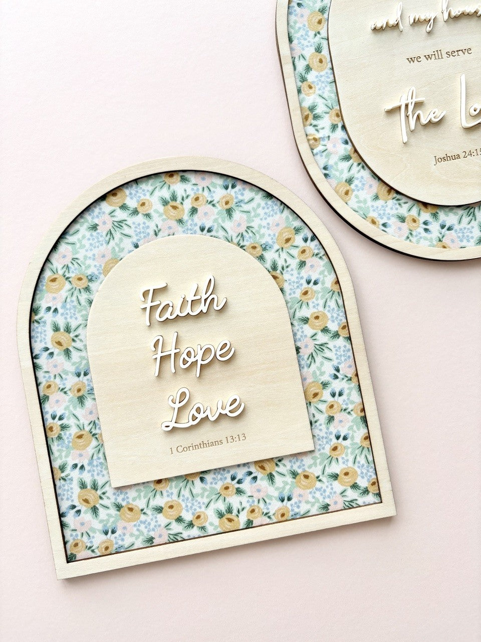 Arch Wall Decor - Faith Hope Love