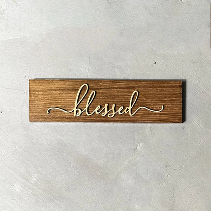 Small Genesis Board - Thankful, Blessed, Grateful