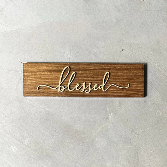 Small Genesis Board - Thankful, Blessed, Grateful