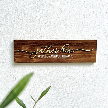 Small Genesis Board - Gather Here With Grateful Hearts