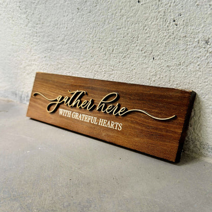 Small Genesis Board - Gather Here With Grateful Hearts