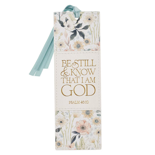 Leather Bookmark - Be Still, Psalm 46:10 (BMF178)