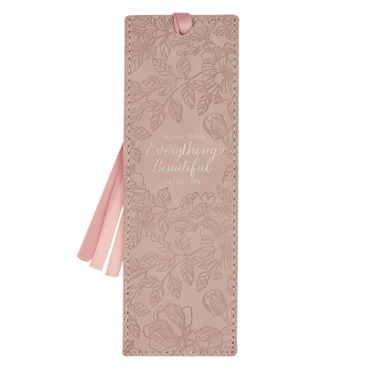 Leather Bookmark - Everything Beautiful, Ecclesiastes 3:11 (BMF206)