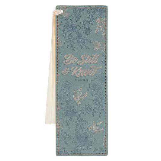 Leather Bookmark - Be Still & Know, Psalm 46:10 (BMF226)