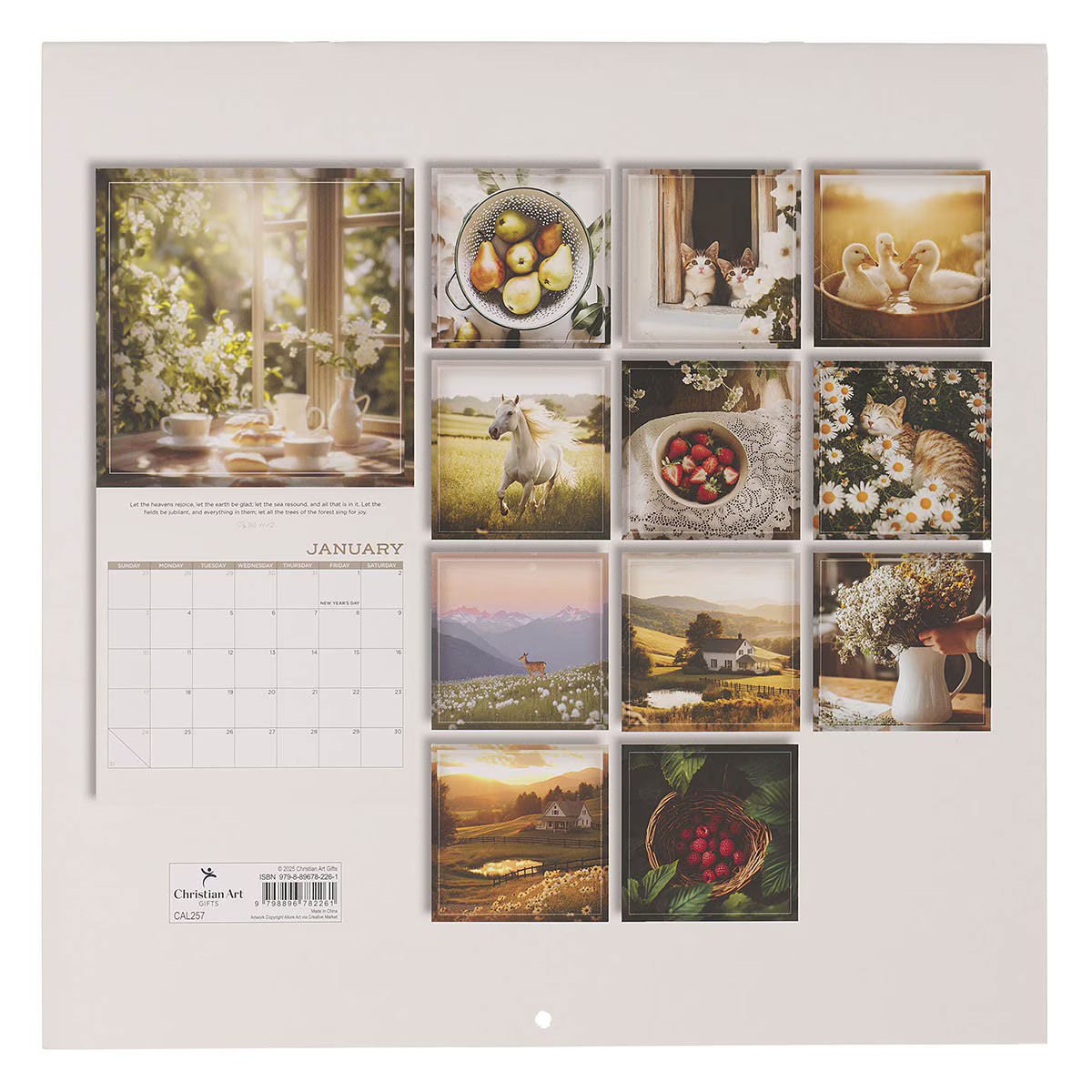 2027 Large Wall Calendar - The Earth is the Lord’s (CAL257)