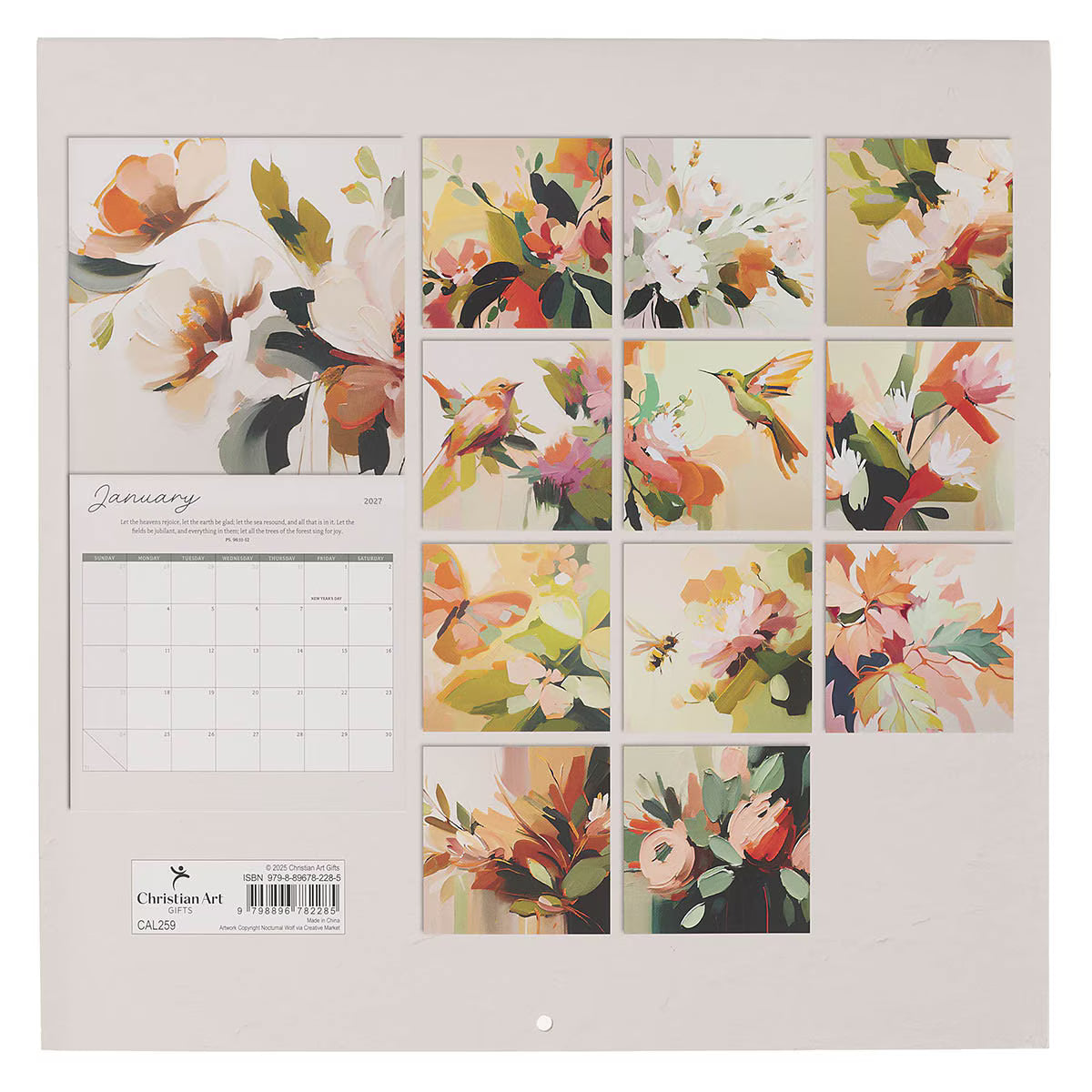 2027 Large Wall Calendar - Everything Beautiful (CAL259)