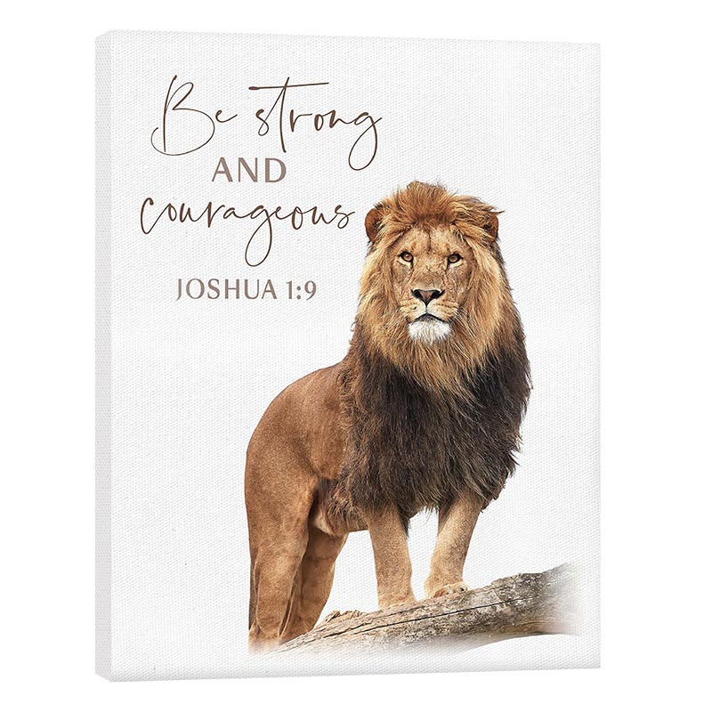 Canvas - Be Strong And Courageous (CVS0105) – Faithworks Bookstore