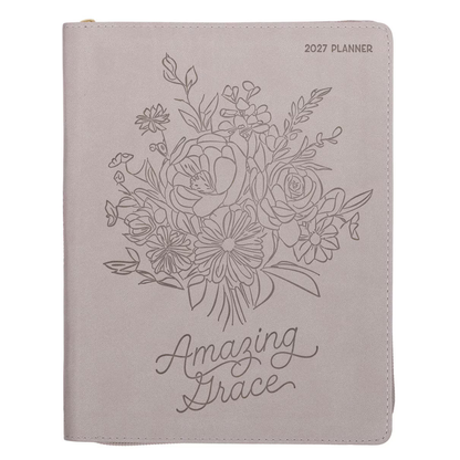 2027 Large Zippered 18-Month Planner - Amazing Grace (DPW372)