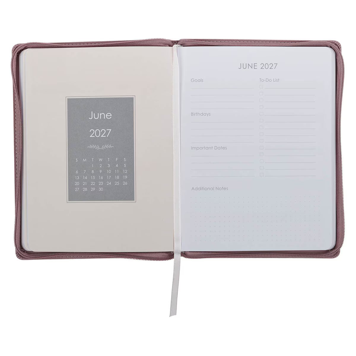 2027 Large Zippered 18-Month Planner - For I Know The Plans (DPW373)