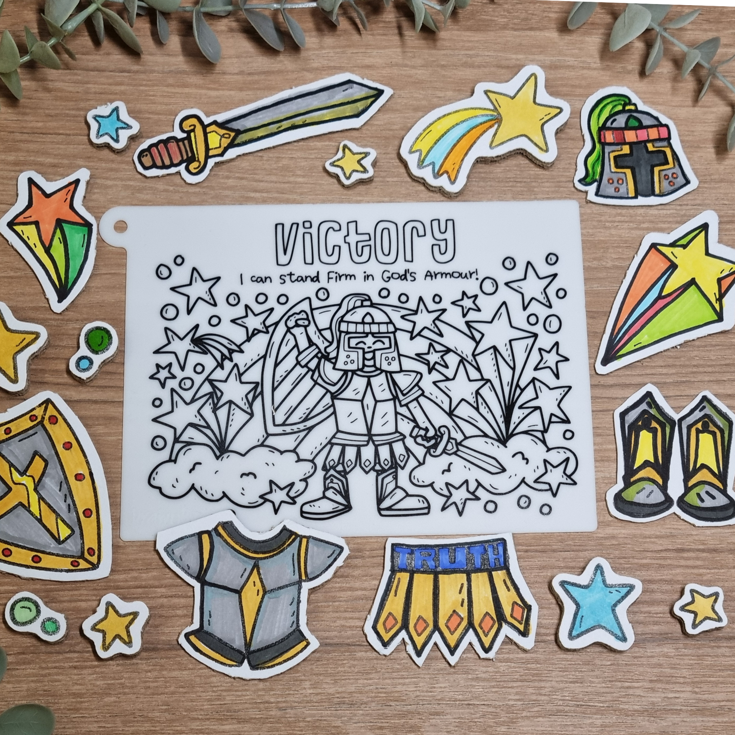 Washable Silicone Panel Mats - Armour Of God