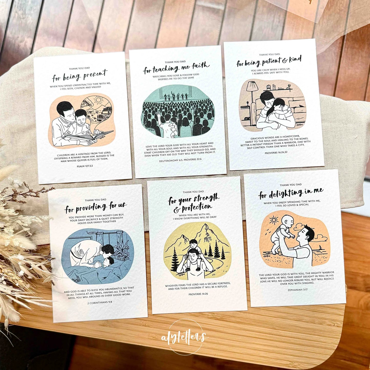 Blessing Cards (Set of 6) - Thank You Dad