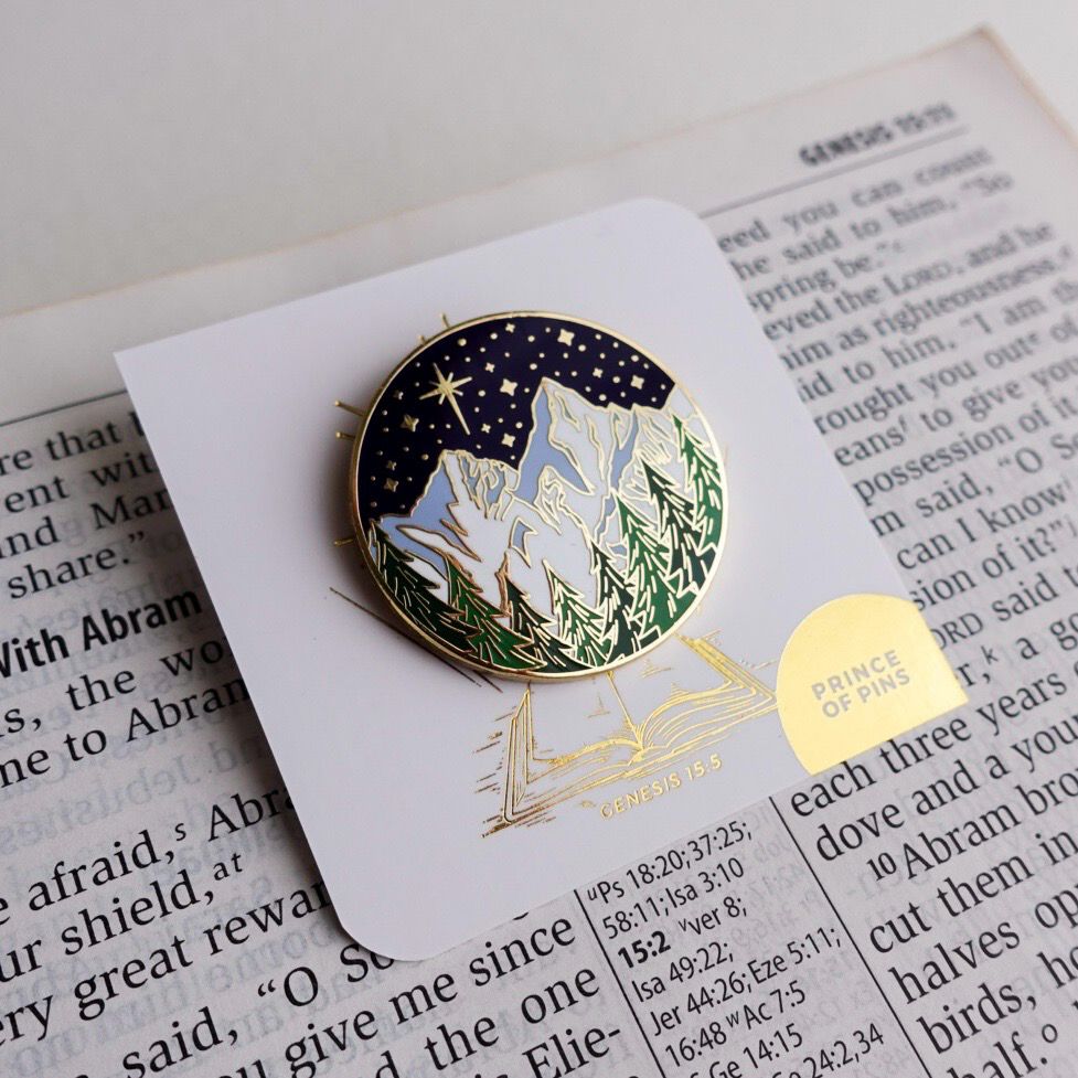 Genesis 15:5 (Count the Stars) Enamel Pin