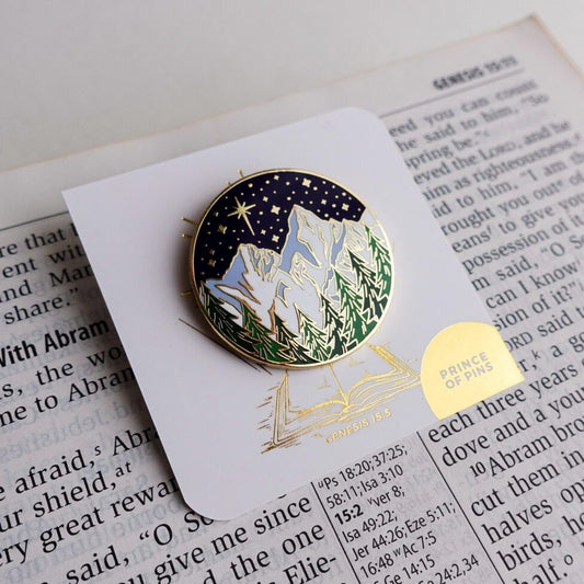 Genesis 15:5 (Count the Stars) Enamel Pin