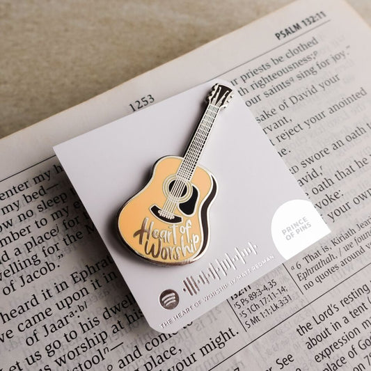 Heart of Worship (Guitar) Enamel Pin