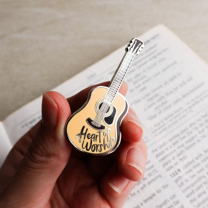 Heart of Worship (Guitar) Enamel Pin