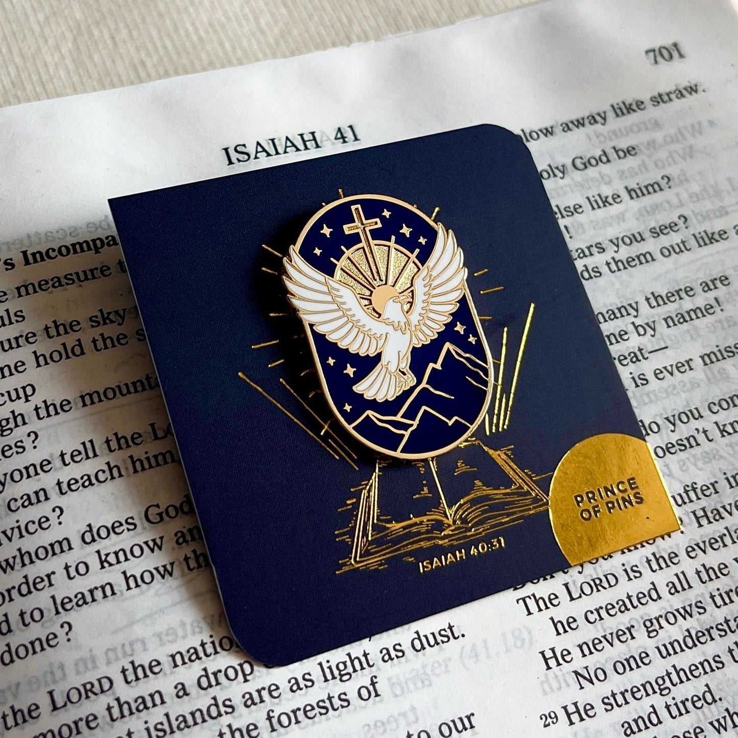 Isaiah 40:31 (Eagle) Enamel Pin