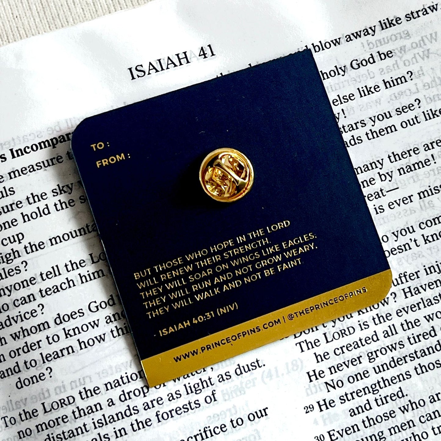 Isaiah 40:31 (Eagle) Enamel Pin