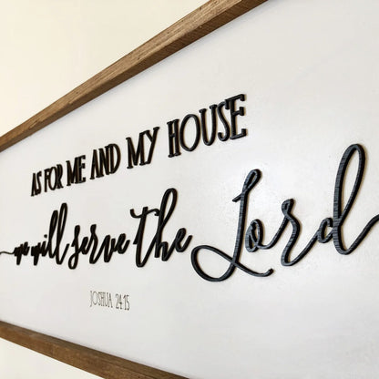 Wall Frame - As for Me And My House (Joshua 24:15)