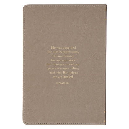 Leather Journal - Amazing Grace, Isaiah 53:5 (JL925)
