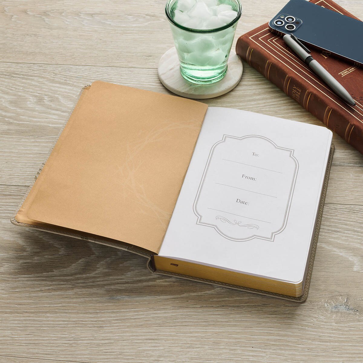 Leather Journal - Amazing Grace, Isaiah 53:5 (JL925)