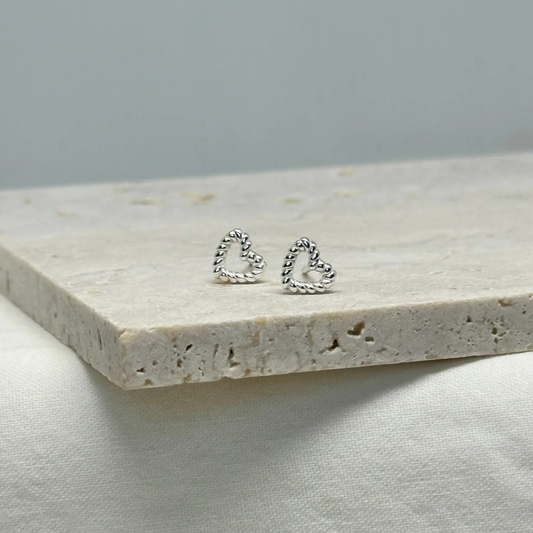 Cherish Heart Earrings (925 Silver)