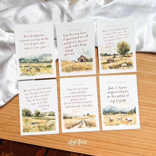 Mini Blessing Cards (Set of 6) - Loved Because