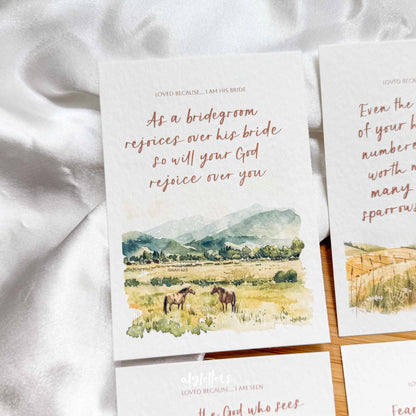 Mini Blessing Cards (Set of 6) - Loved Because