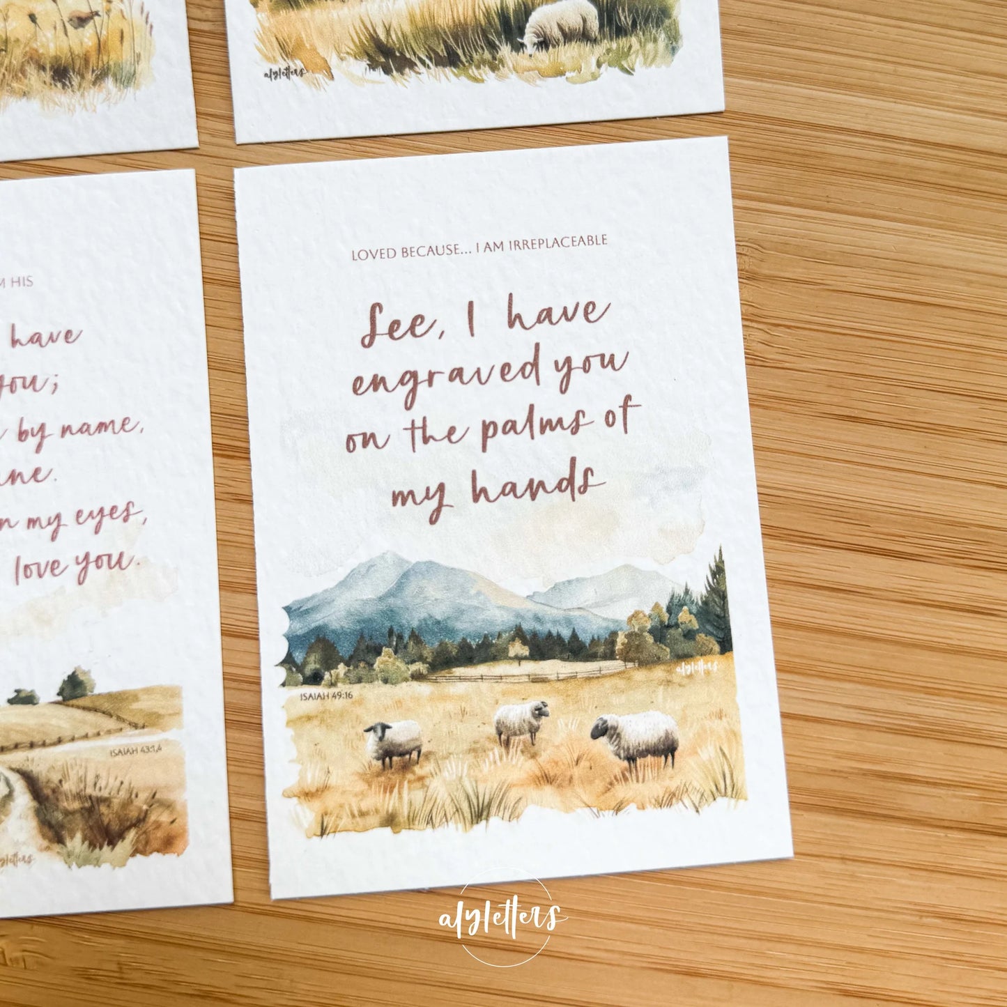 Mini Blessing Cards (Set of 6) - Loved Because