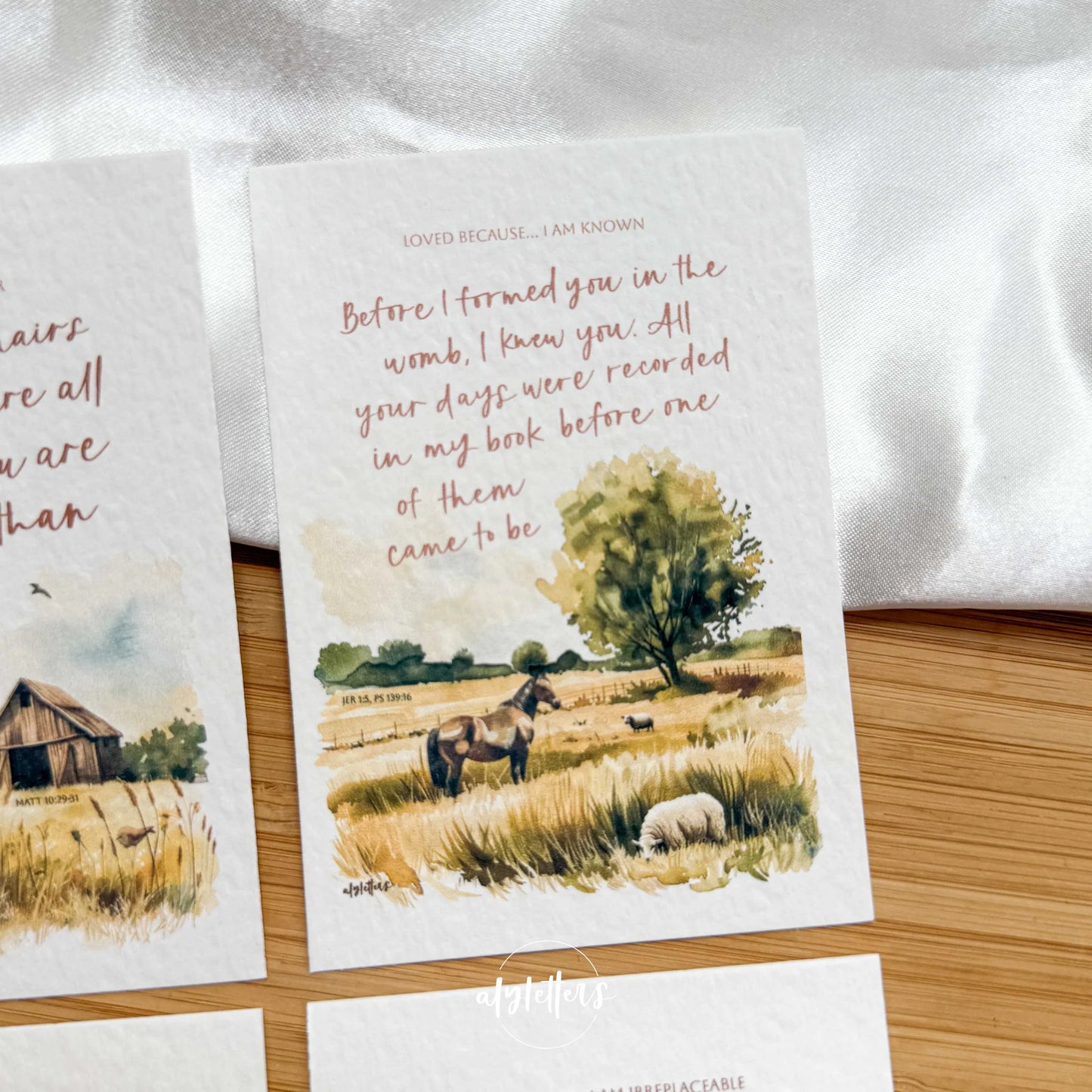 Mini Blessing Cards (Set of 6) - Loved Because
