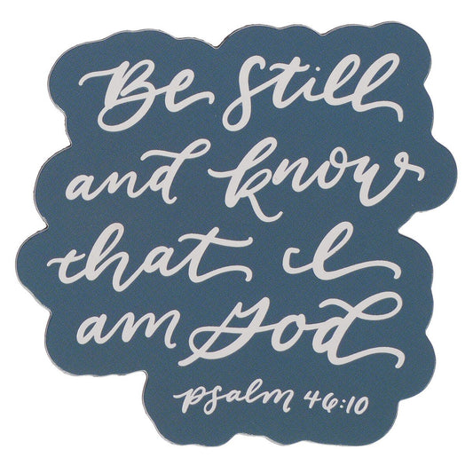 Be Still and Know Teal Magnet - Psalm 46:10 (MG222)