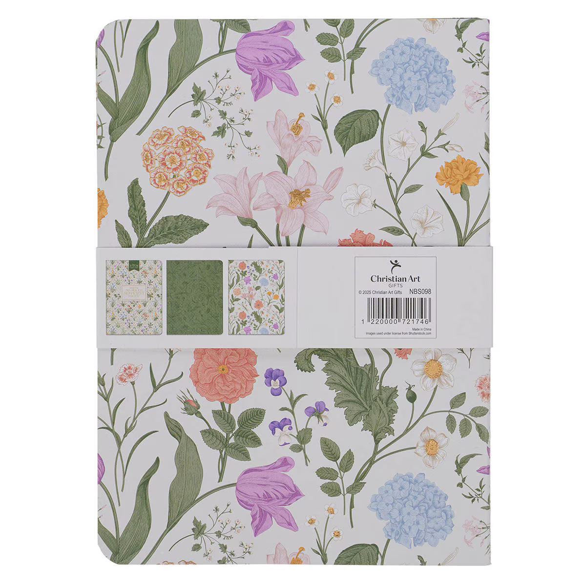 Sufficient Grace Floral Lattice - Notebook Set (NBS098)