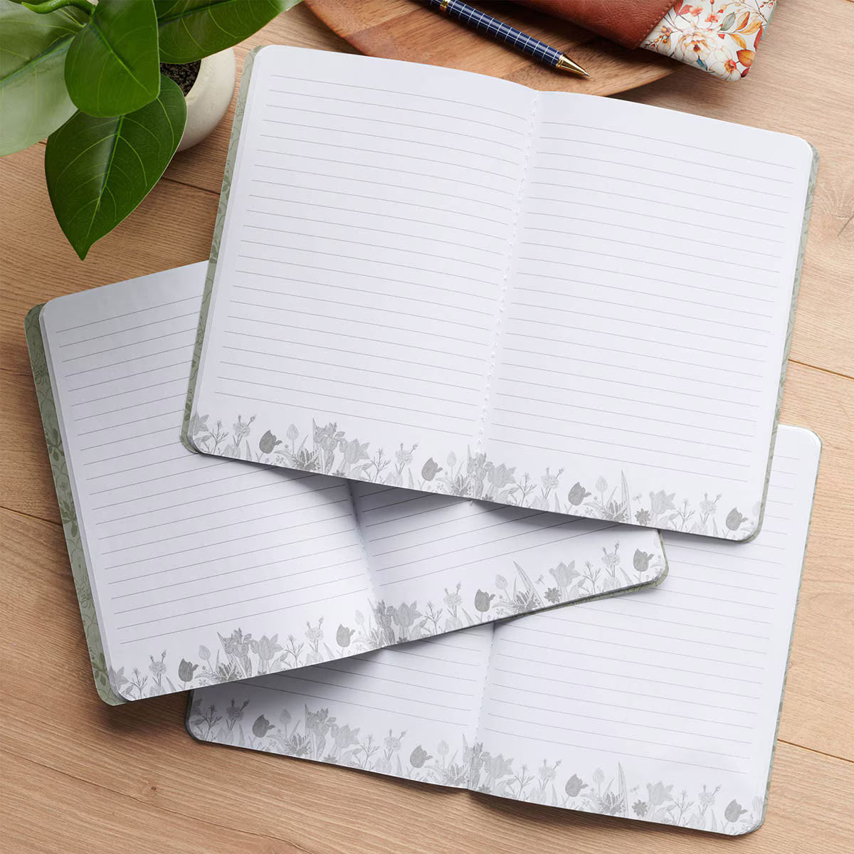 Sufficient Grace Floral Lattice - Notebook Set (NBS098)