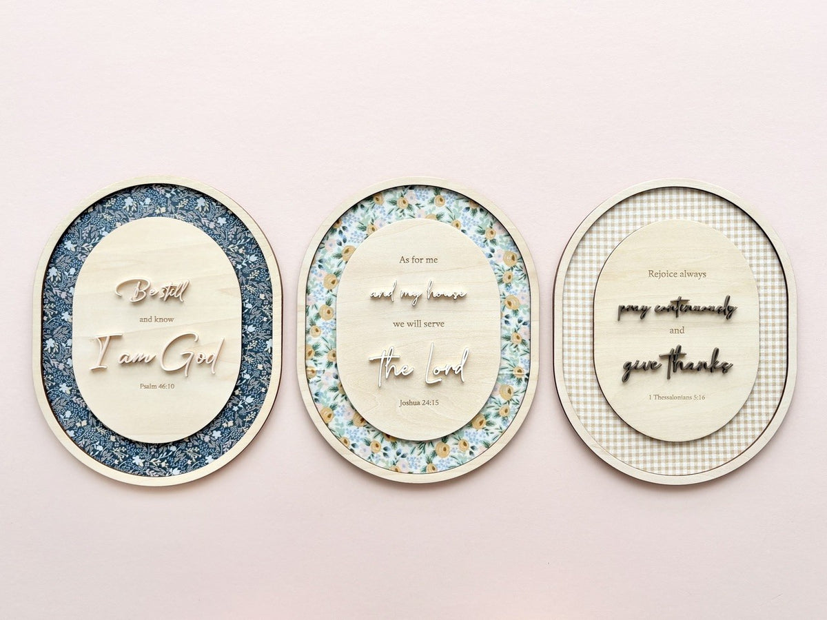 Oval Wall Decor - As For Me