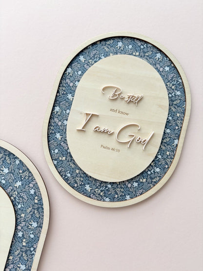 Oval Wall Decor - Be Still