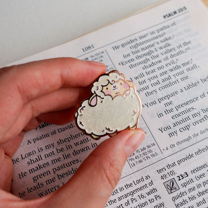 Psalm 23:1 "CHONKY" Enamel Pin