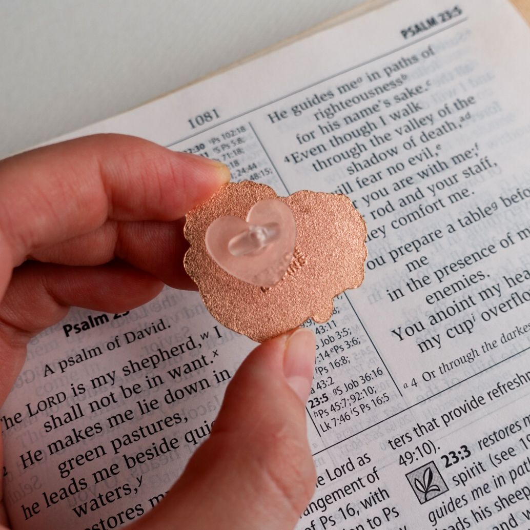 Psalm 23:1 "CHONKY" Enamel Pin